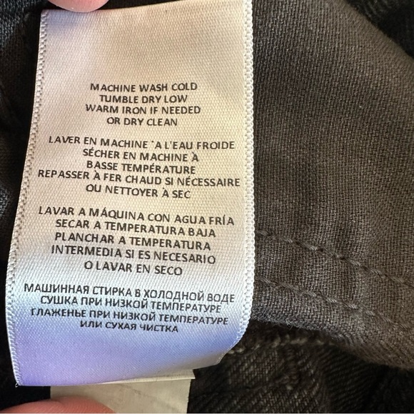 RE/DONE 50s Cut Off Shorts w25 Destroyed Shadow Black - Picture 10 of 10